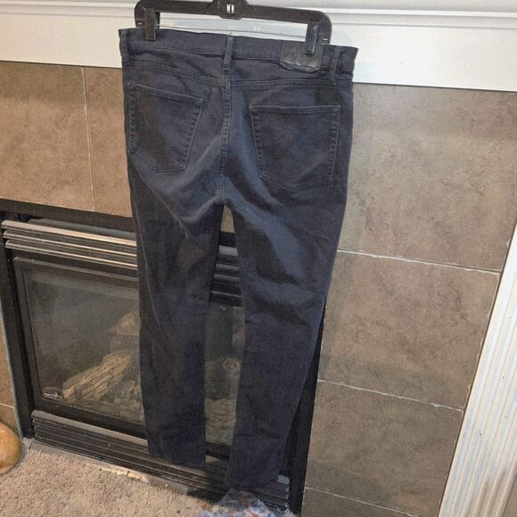 BURBERRY BRIT 34x32 SLIM Charcoal Black Denim Logo Casual Work School Jeans - Picture 5 of 10